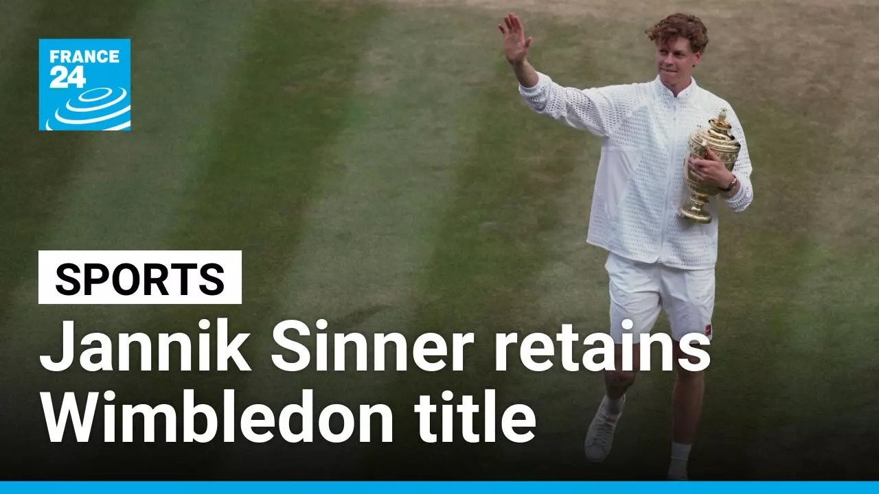Jannik Sinner retains Wimbledon title after victory over Alexander Zverev • FRANCE 24 English