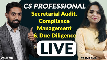 CS Professional | Secretarial Audit Compliance Management & DD : Video Lectures