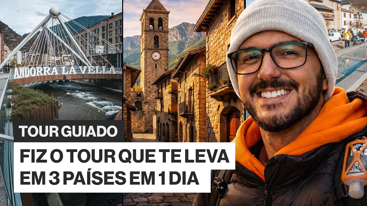 Esse TOUR te leva a 3 PAÍSES em 1 DIA 🇪🇸🇫🇷🇦🇩 | Tour Completo saindo de Barcelona