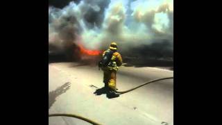 Motorhome Fire Agua Dulce