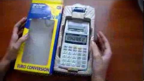 SHARP EL-1611 szalagos számológép