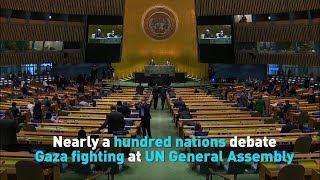 Nearly a hundred nations debate Gaza fighting at UN General Assembly
