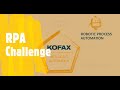 Rpa Challenge in Kofax