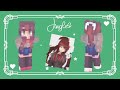 Making MONIKA From DDLC as a MINECRAFT SKIN! (Speedpaint)