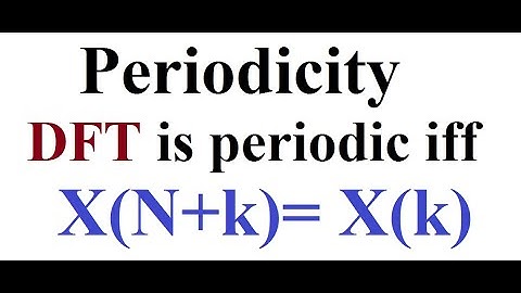 Periodicity (Properties of DFT)