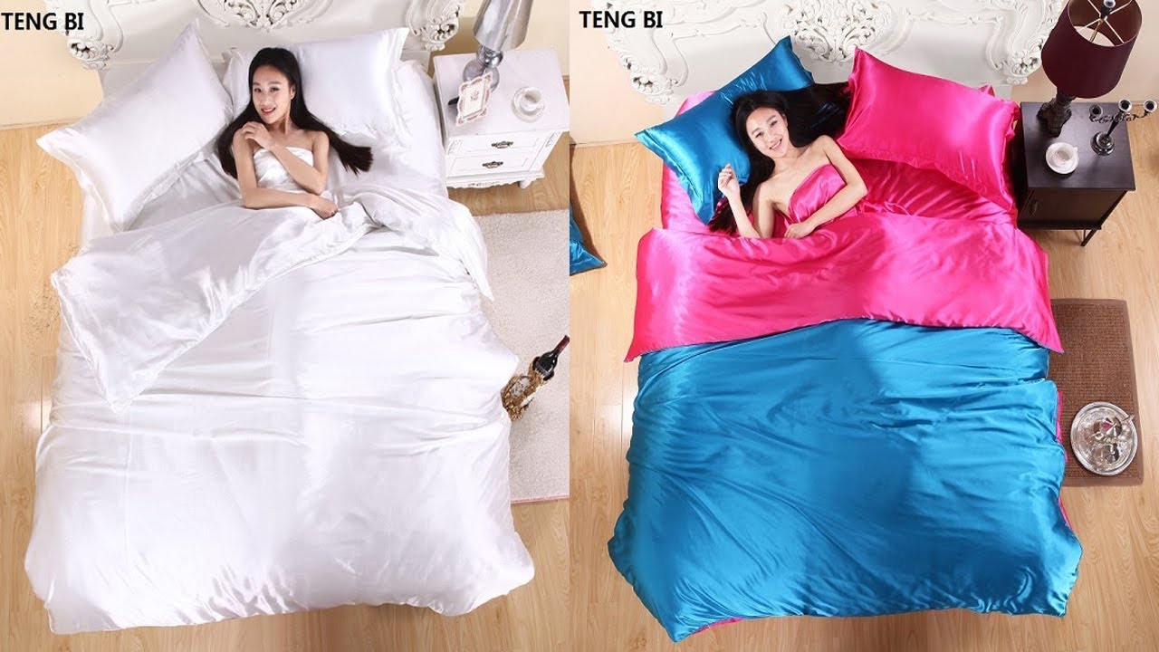 Silk and Satin Home Textile bedding Review YouTube