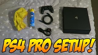 Playstation 4 Pro Console - INITIAL SETUP + FIRST IMPRESSIONS + PS4 DATA TRANSFER!