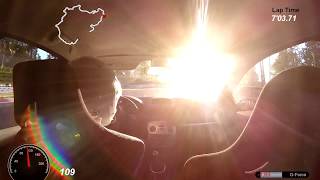 Clio Hunting Crazy Corvette On Nordschleife Sound Traffic
