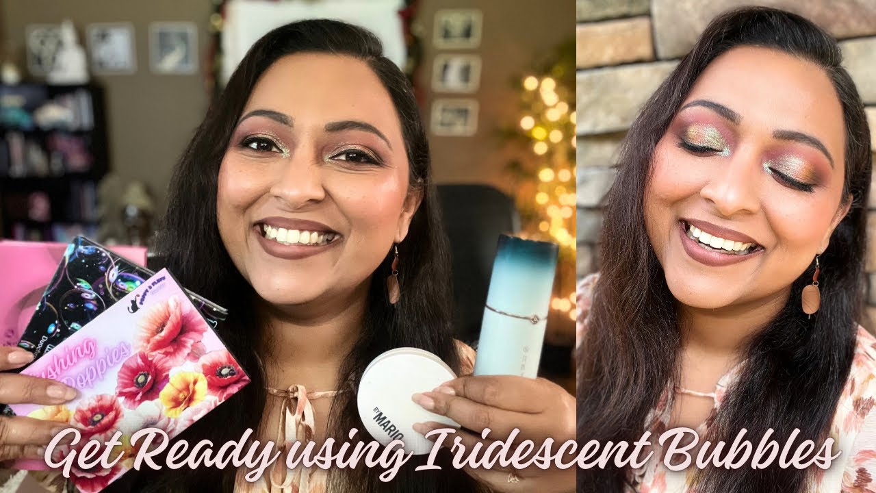 GRWM USING MBA IRIDESCENT BUBBLES PALETTE | SMITHY SONY