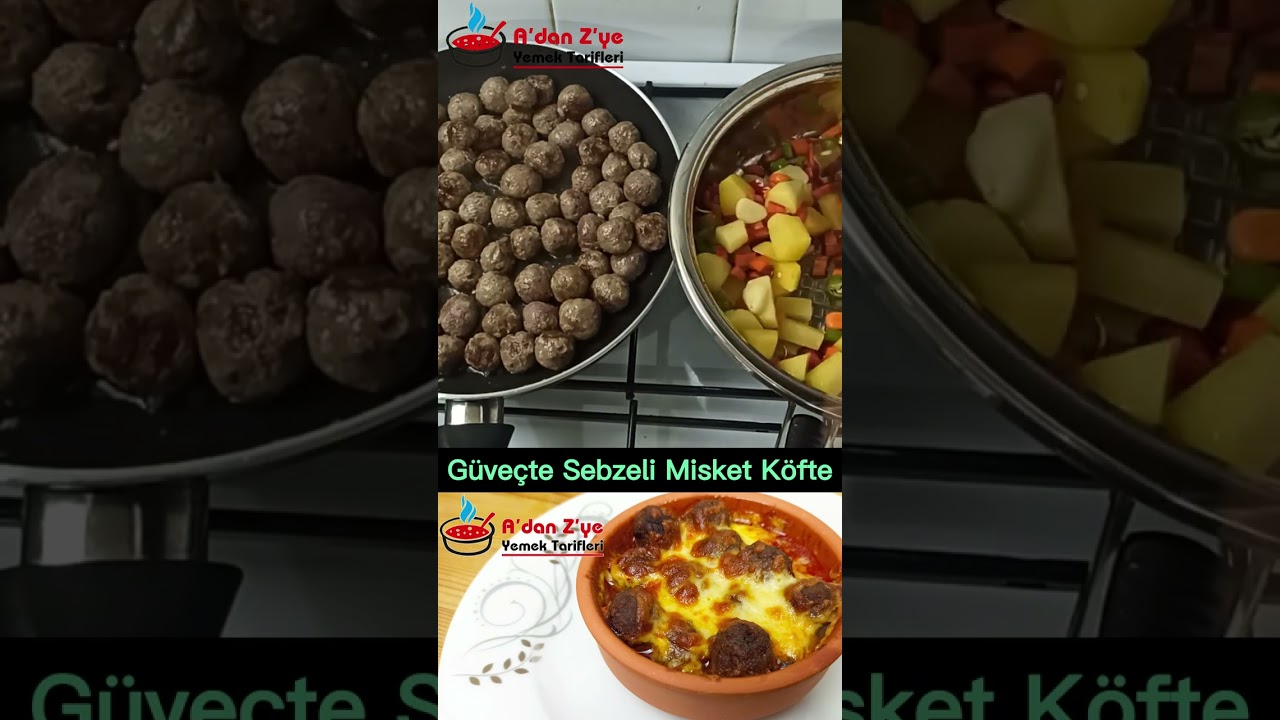 Güveçte Sebzeli Misket Köfte #yemektarifi #yemektarifivideoları #short #shorts #keşfet