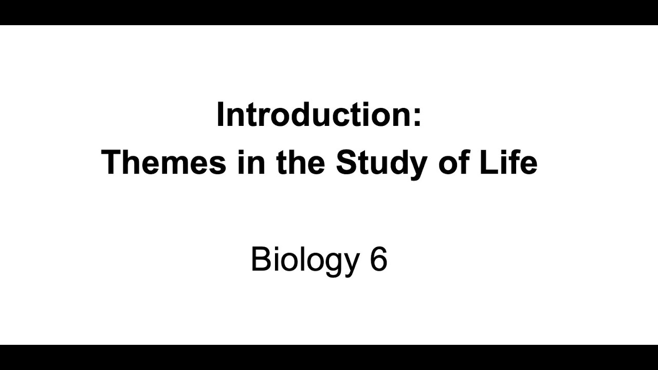 Bio6 Lecture 1 recorded