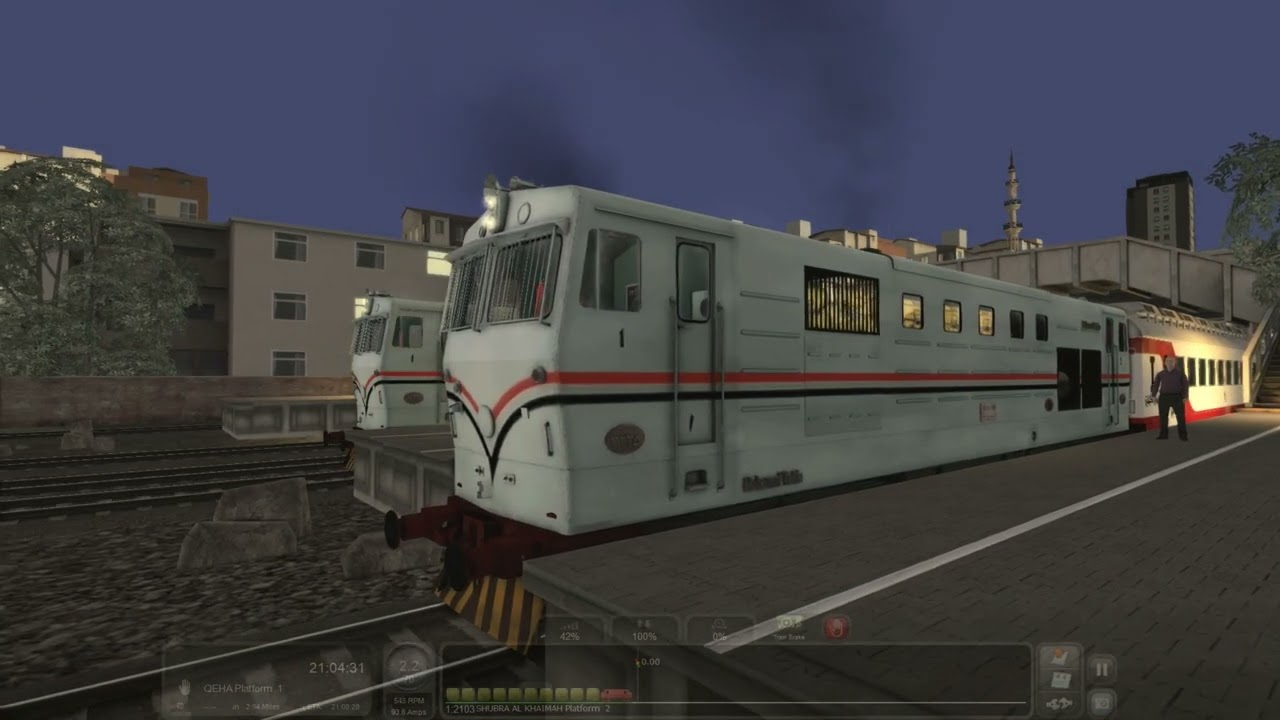 رحله بقطار هنشيل 🚝 بعربات النوم 🚞 ليلا وسباق سرعة بينه وبين قطار هنشيل بعربات اسباني في تحدي القوة💪