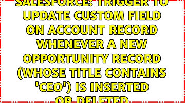 trigger to update Custom field on Account record whenever a new opportunity record (Whose Title...