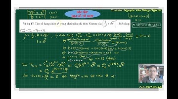 Toán 10(CT mới). Ôn tập  Đại số tổ hợp - P2 (thầy Dũng)