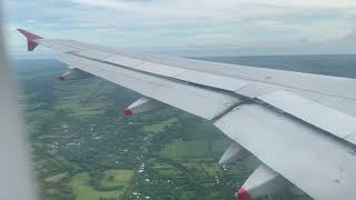 Aproximación y aterrizaje en Aeropuerto de San Salvador en vuelo de Avianca Houston - El Salvador