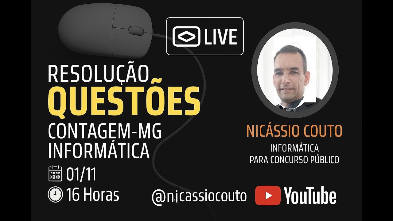 Questões de Informática - Concurso Contagem - MG