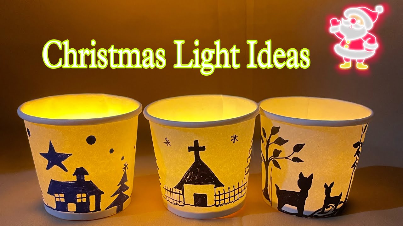 Easy Christmas Light CraftChristmas DIYChristmas Decorations YouTube