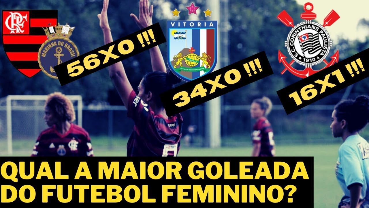 Qual foi a maior goleada do futebol feminino?
