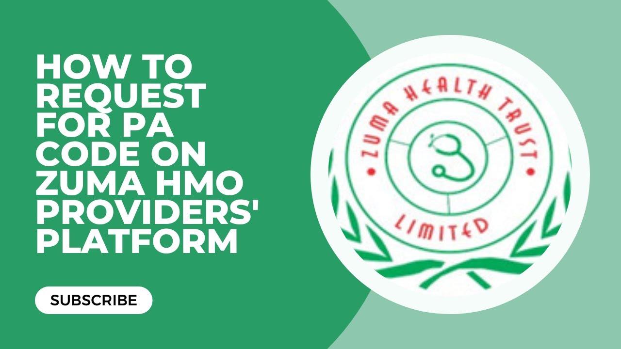 Zuma HMO Providers Platform/Requesting for Authorization code YouTube