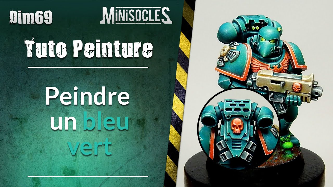 Peinture sur figurines [TUTO] : Peindre un bleu vert