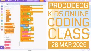 ProCodeCG Kids Regular Coding Class - Online - 28 Mar 2026
