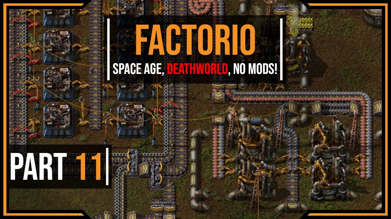 Factorio Space Age - Episode 11 - Bots. bots and more bots! (Deathworld, no mods)