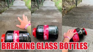 Breaking Glass Bottles and Balloon Drops 🔥 Crushing Crunchy &amp; Soft Things #asmr #satisfying