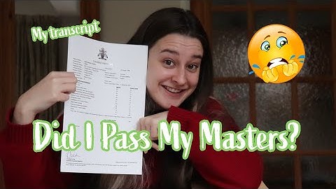 Opening my MSc Transcript for the FIRST TIME