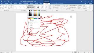 How to draw on a word document