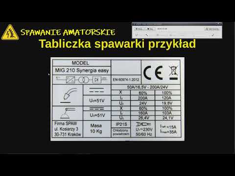 Spawanie amatorskie #48 - Próbujemy czytać tabliczkę znamionową