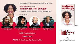Virtual book launch: Intelligence Isn't Enough by Carice Anderson