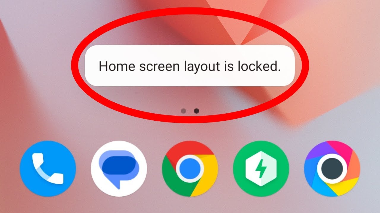 Home Screen Locked Ko Kaise Hataye Home Screen Layout Locked Problem