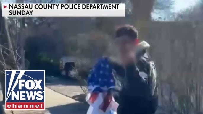 Migrant Beats Resident Steals Flag From Ny Home