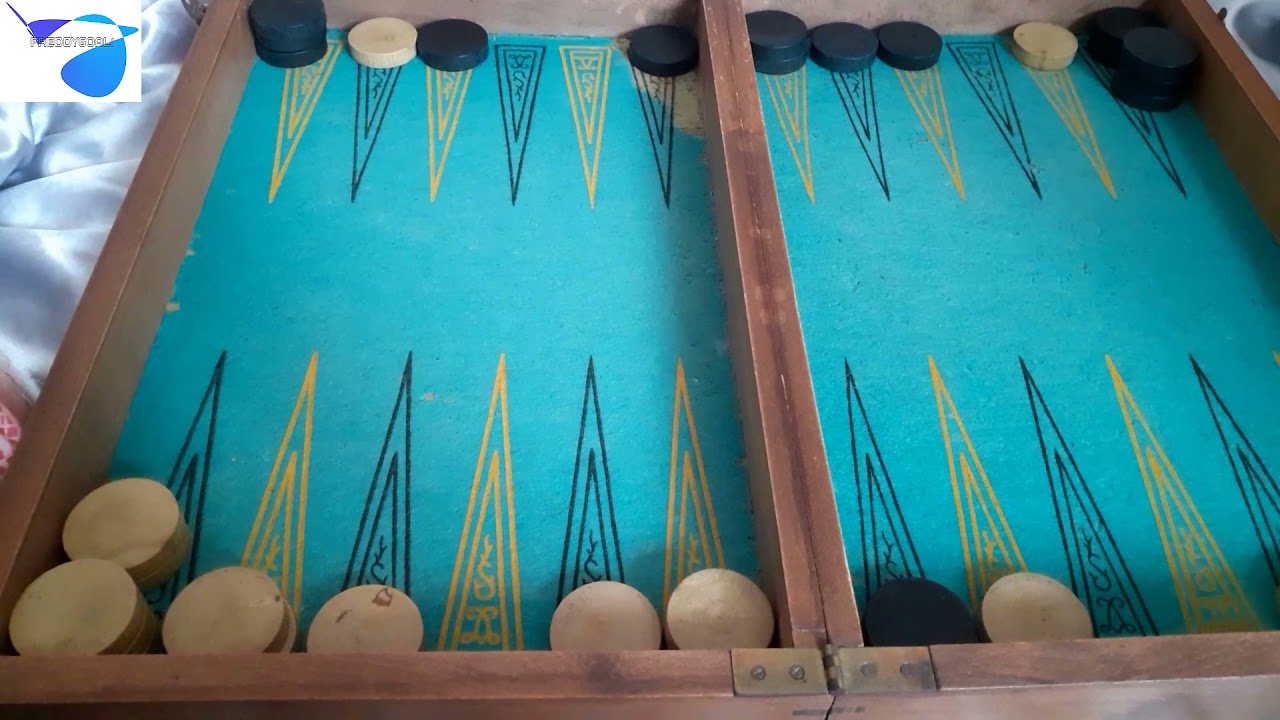 ANCIEN JEU DE jacquet, backgammon, damier, coffret en marqueterie