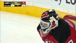 Martin Brodeur's blooper vs. Penguins | 02.09.2013