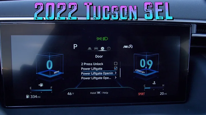 2022 Hyundai Tucson SEL Adjusting Smart Liftgate Speed & Height