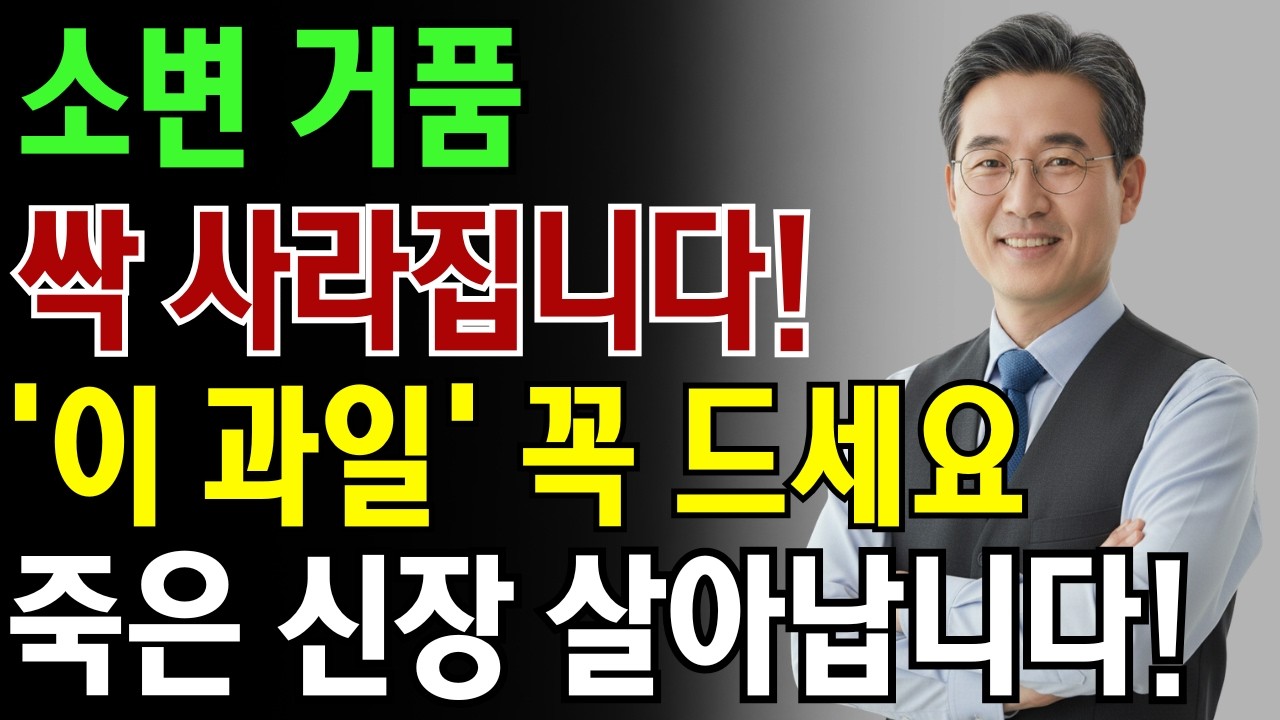 의사도 놀란 과일의 힘! 소변 거품 사라지고 신장이 되살아납니다| 노인 건강 | 닥터 헬스 가이드