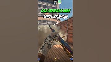 CS2 Overpass Long Lurk Smoke! #cs2 #counterstrike2