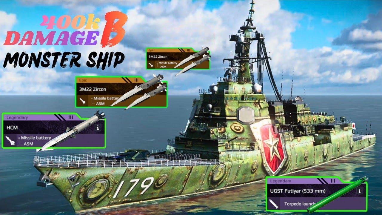 JS MAYA - 4x - Zircon Missile 🔥 REAL DESTROYER MONSTER (3.4M Damage )-modern warships 