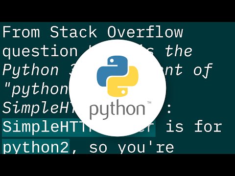 Set up Python simpleHTTPserver on Windows