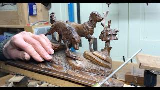 Restoring a large cuckoo clock Part 6. The dogs.