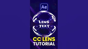 Dynamic text effect using cc lens in after effects | #tutorial #aftereffects