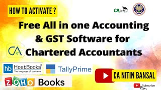 Free Accounting Software for CA | Tally Prime | Host Books Free | Zoho Books free | software by ICAI screenshot 2