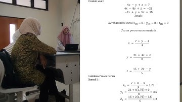Metode Gauss Seidel menggunakan Matlab