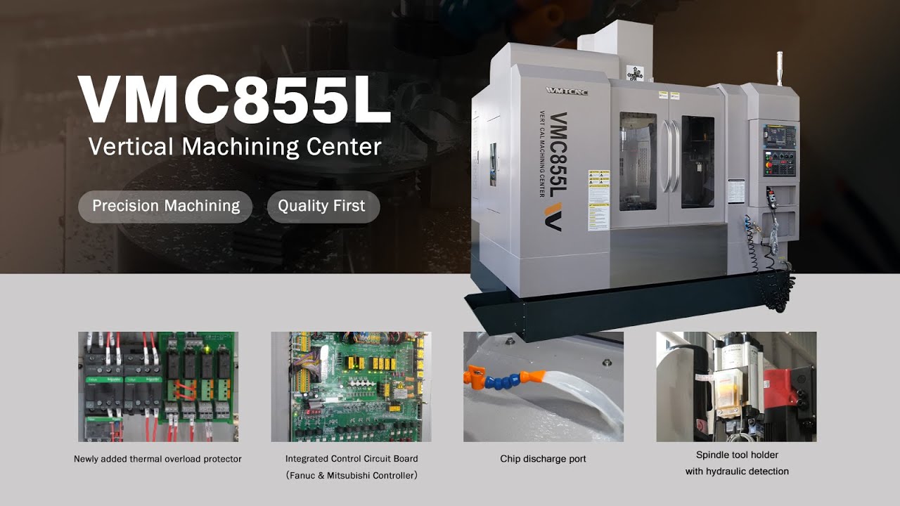 VMC855L Upgraded Version丨WMTCNC Vertical Machining Center 2025 