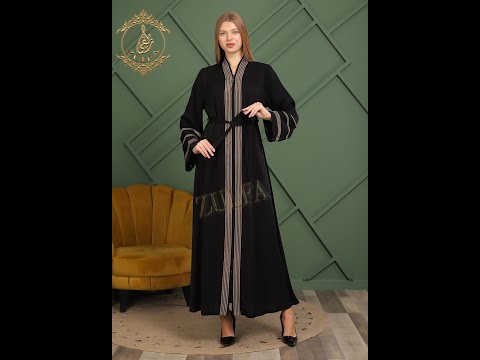 ارقى موديلات عبايات الخليجية الفاخرة المصنوعة من الحرير و التطريز الراقي من تصاميم شركة زلفى 