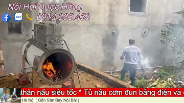 Lò Hơi Đốt Củi dùng để cấp hơi vào dàn tráng bánh cuốn, phòng xông hơi, nấu đậu hũ không cháy