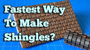 Making Shingles with a 3D Printed Textured Rolling Pin
