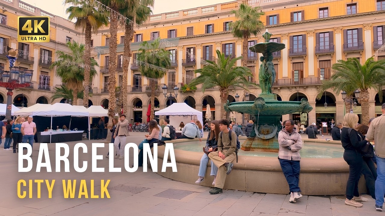Barcelona City Walk ☀️ Gothic Quarter to El Born | 4K Walking Tour ...