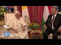 Meeting of Pope Francis with Viktor Orbán, Prime Minister of Hungary 28 April 2023 HD